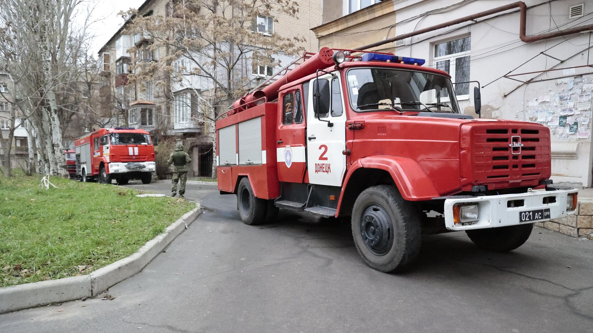 В центре Донецка загорелась квартира после удара украинских войск - РИА  Новости, 27.11.2022