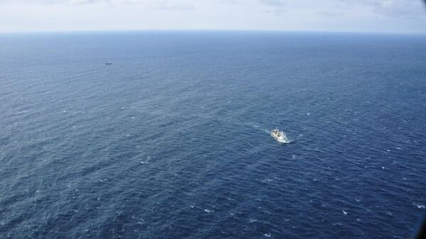 Корабли поисково-спасательной операции в акватории Охотского моря