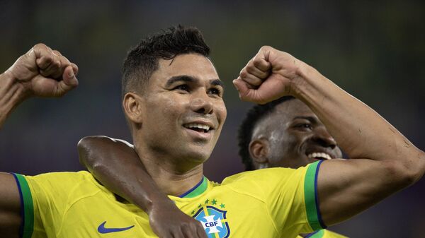 Бразильский футболист Каземиро на чемпионате мира 2022 года в Катаре