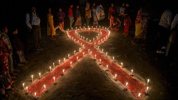 День борьбы со СПИДом в Силигури, Индия
