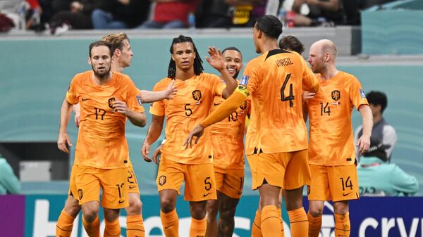 Футболисты сборной Нидерландов на чемпионате мира 2022 года в Катаре