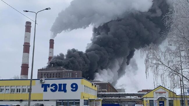 Пожар на ТЭЦ в Перми