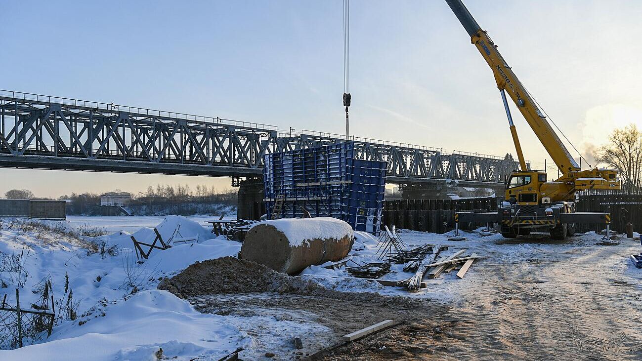 Строительство Западного моста в Твери - РИА Новости, 1920, 15.12.2022