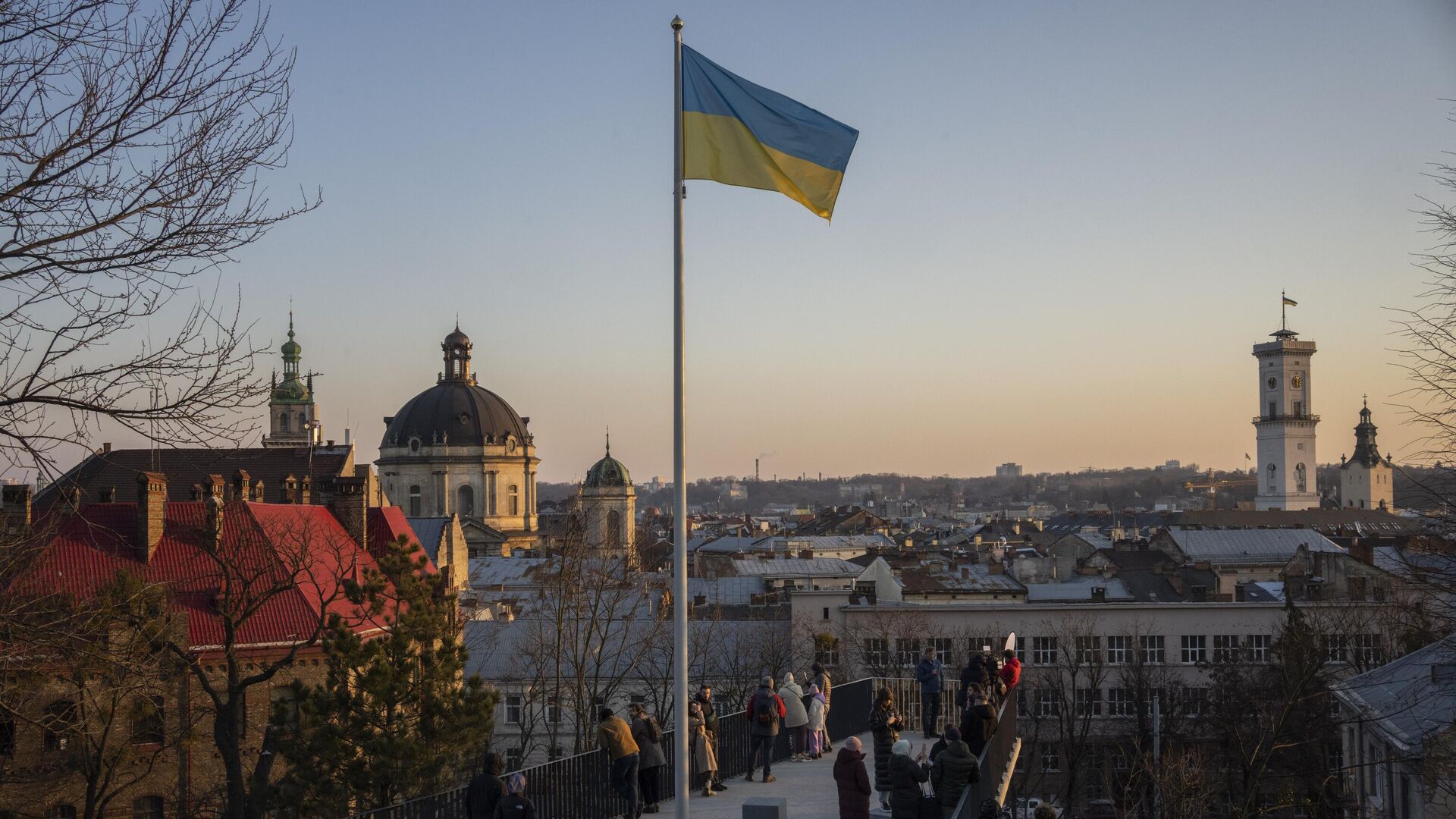 Флаг Украины во Львове - РИА Новости, 1920, 01.12.2022