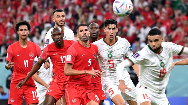 Канада — Марокко в матче чемпионата мира по футболу в Катаре