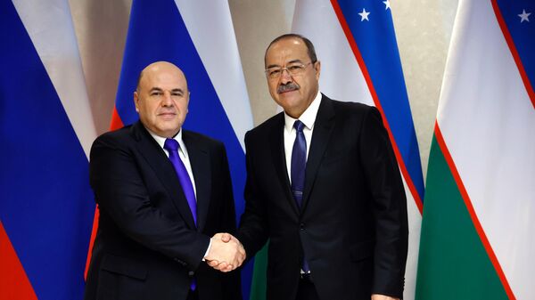 Председатель правительства РФ Михаил Мишустин и премьер-министр Узбекистана Абдулла Арипов  
