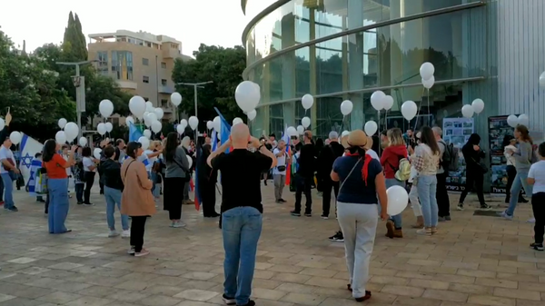 Акция памяти погибших детей Донбасса в Тель-Авиве
