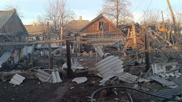 Последствия обстрела в ДНР со стороны Украины