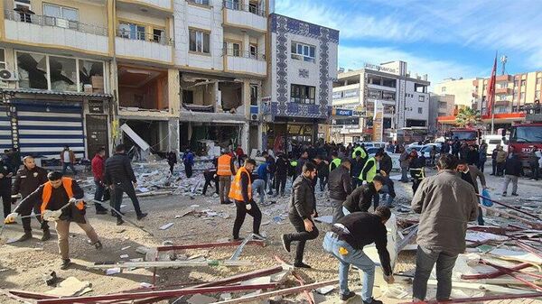 Взрыв в жилом здании в Шанлыурфе, Турция