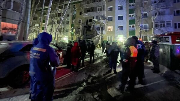 На месте взрыва бытового газа в многоэтажном доме в Нижневартовске