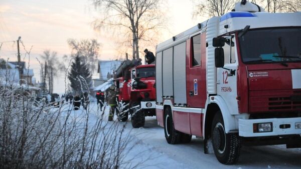 Автомашины пожарной службы Рязанской области. Архивное фото
