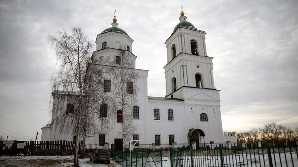 Церковь сошествия Святого Духа на апостолов (1764 года постройки) в городе Кыштым Челябинской епархии