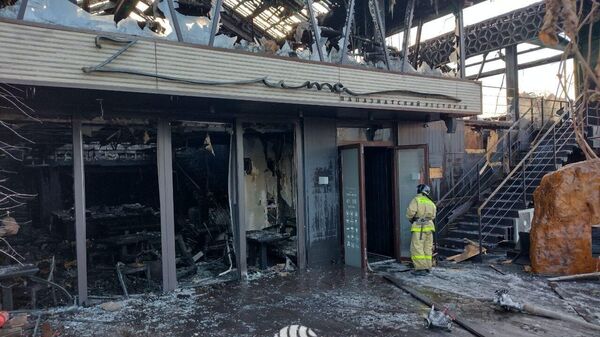 На месте пожара в ресторане Zuma во Владивостоке