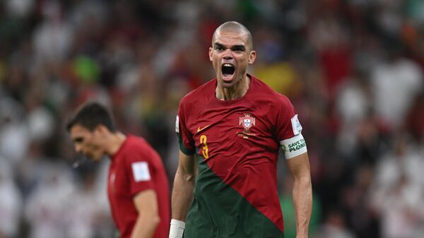 Португальский футболист Пепе на чемпионате мира 2022 года в Катаре