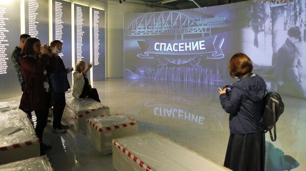 Мультимедийный зал нового музея Битва за оружие Великой Победы на Прохоровском поле в Белгороде