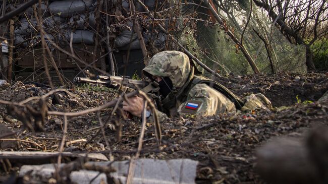 Боец добровольческого отряда