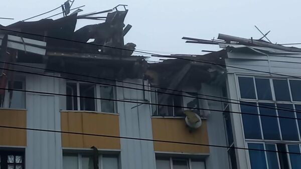 Восстановление Донецка после массированного обстрела со стороны Украины