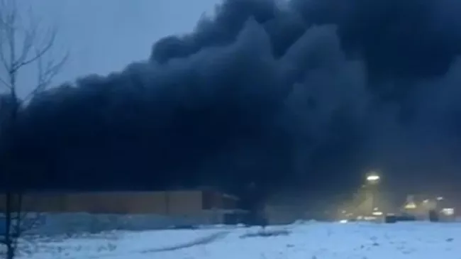 Крупный пожар в торговом центре Балашихи