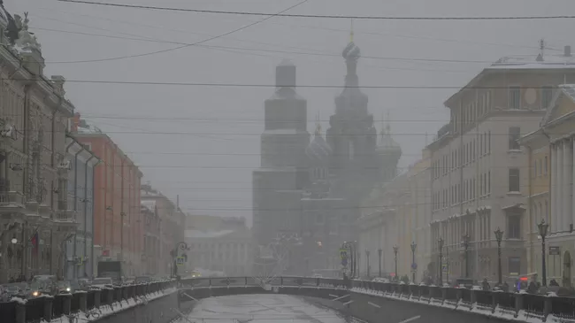 Снегопад в Санкт-Петербурге