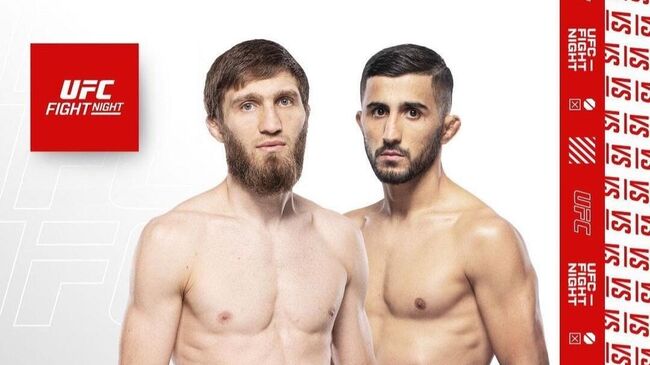 Афиша боя Нурмагомедова против Кахрамонова на декабрьском турнире UFC