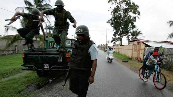 Полицейские в Гайане