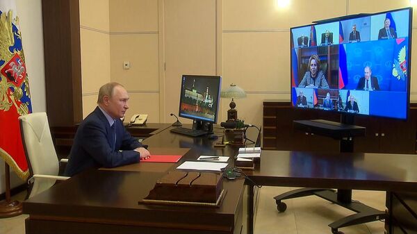 Путин на совещании с постоянными членами Совета безопасности