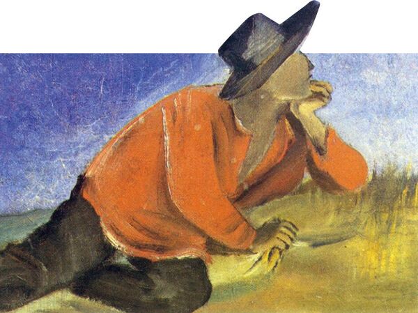 Дмитрий Лопатников, На берегах в раздумьях, из собрания Государственного музея им.Савицкого в Нукусе Дмитрий Лопатников, На берегах в раздумьях, из собрания Государственного музея им.Савицкого в Нукусе