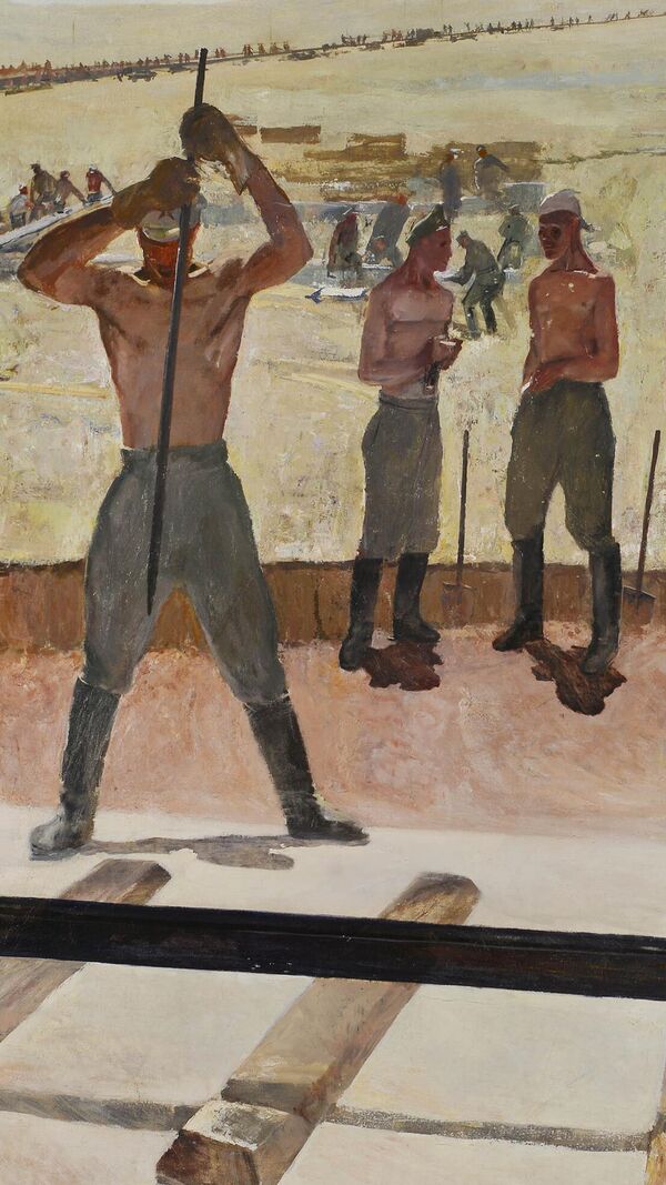 К.В.Николаев, Прокладка железнодорожного пути в Магнитогорске К.В.Николаев, Прокладка железнодорожного пути в Магнитогорске