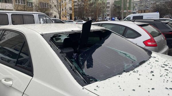 Разбитые автомобили в Белгородской области. 18 декабря 2022 года