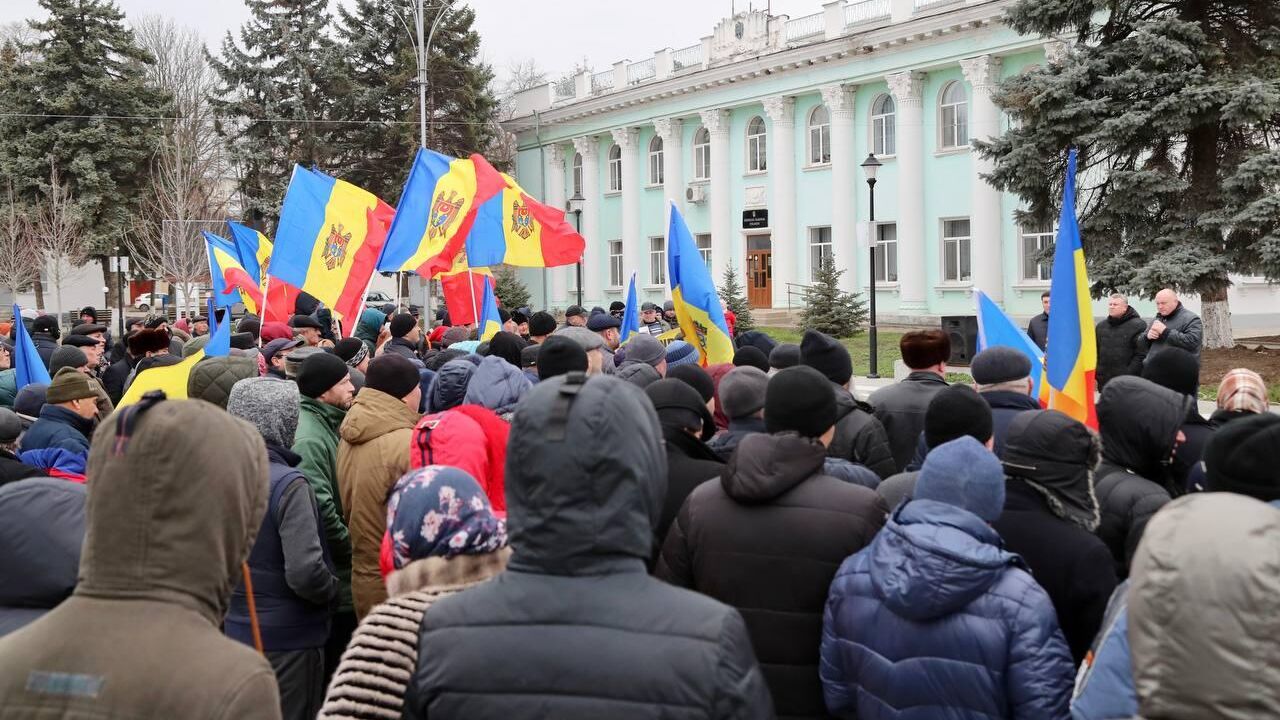 Акция протеста в городе Унгены, Молдавия - РИА Новости, 1920, 18.12.2022