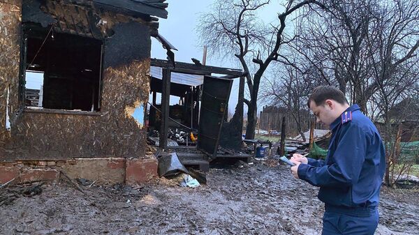 Пожар в Бобровском районе Воронежской области