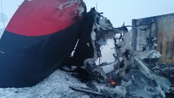 На месте аварийной посадки вертолета Ми-8 в Магаданской области