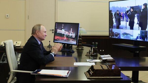 Путин принимает участие в открытии Ковыктинского месторождения