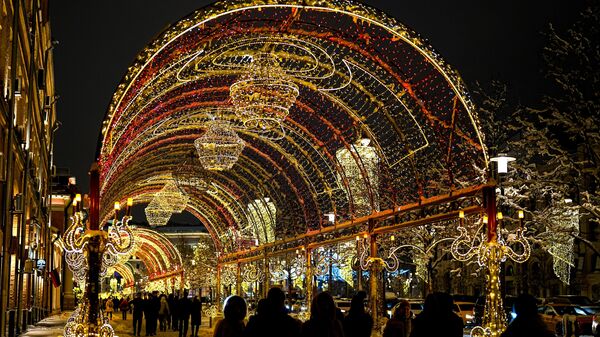 Новогодняя иллюминация в Москве