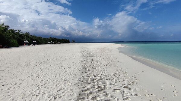 Пляж на Мальдивах