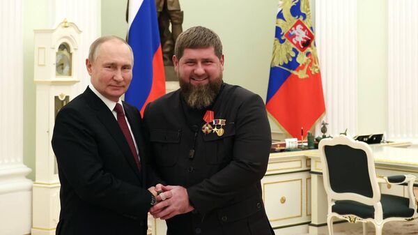 Президент Российской Федерации Владимир Путин и Глава Чеченской Республики Рамзан Кадыров