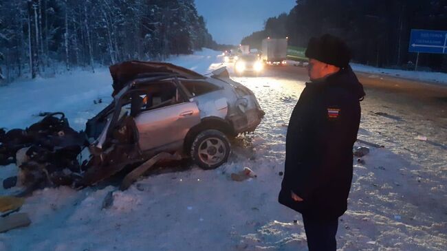 На месте ДТП в Томской области