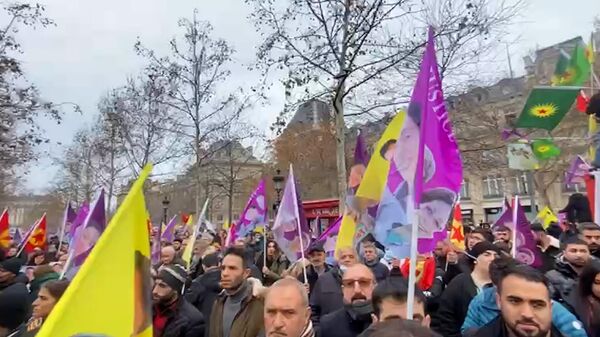  Митинг курдов в Париже