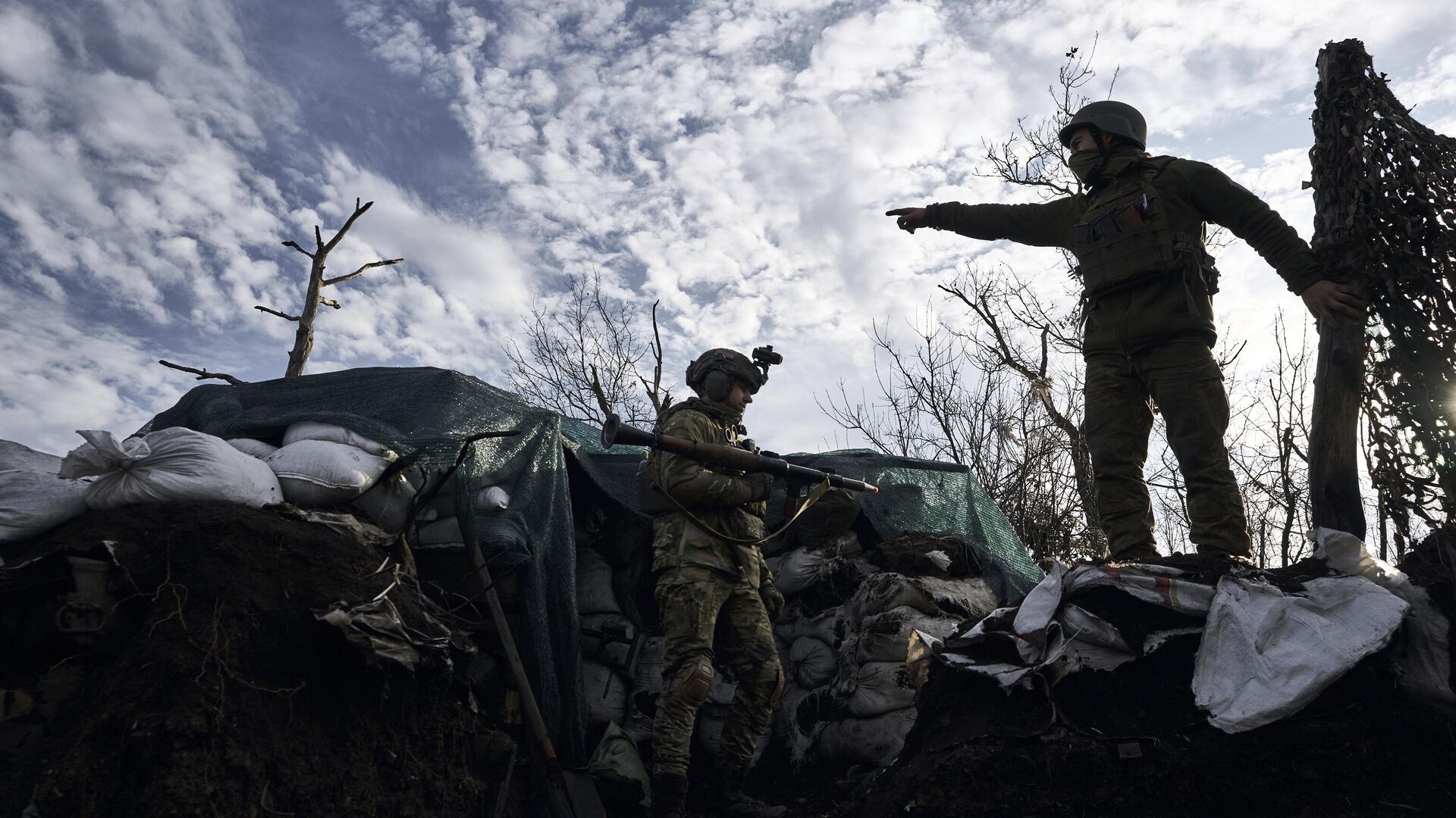 Украинские военные под Марьинкой Украинские военные под Марьинкой - РИА Новости, 1920, 09.01.2023