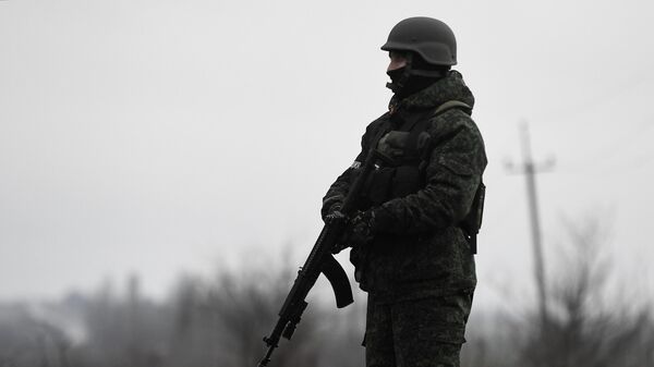 Военнослужащий РФ в зоне проведения спецоперации