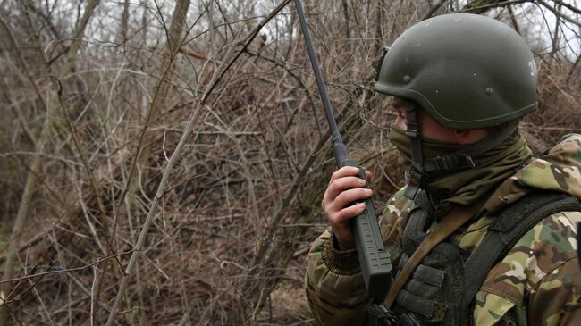 Военнослужащий ВС России на передовой