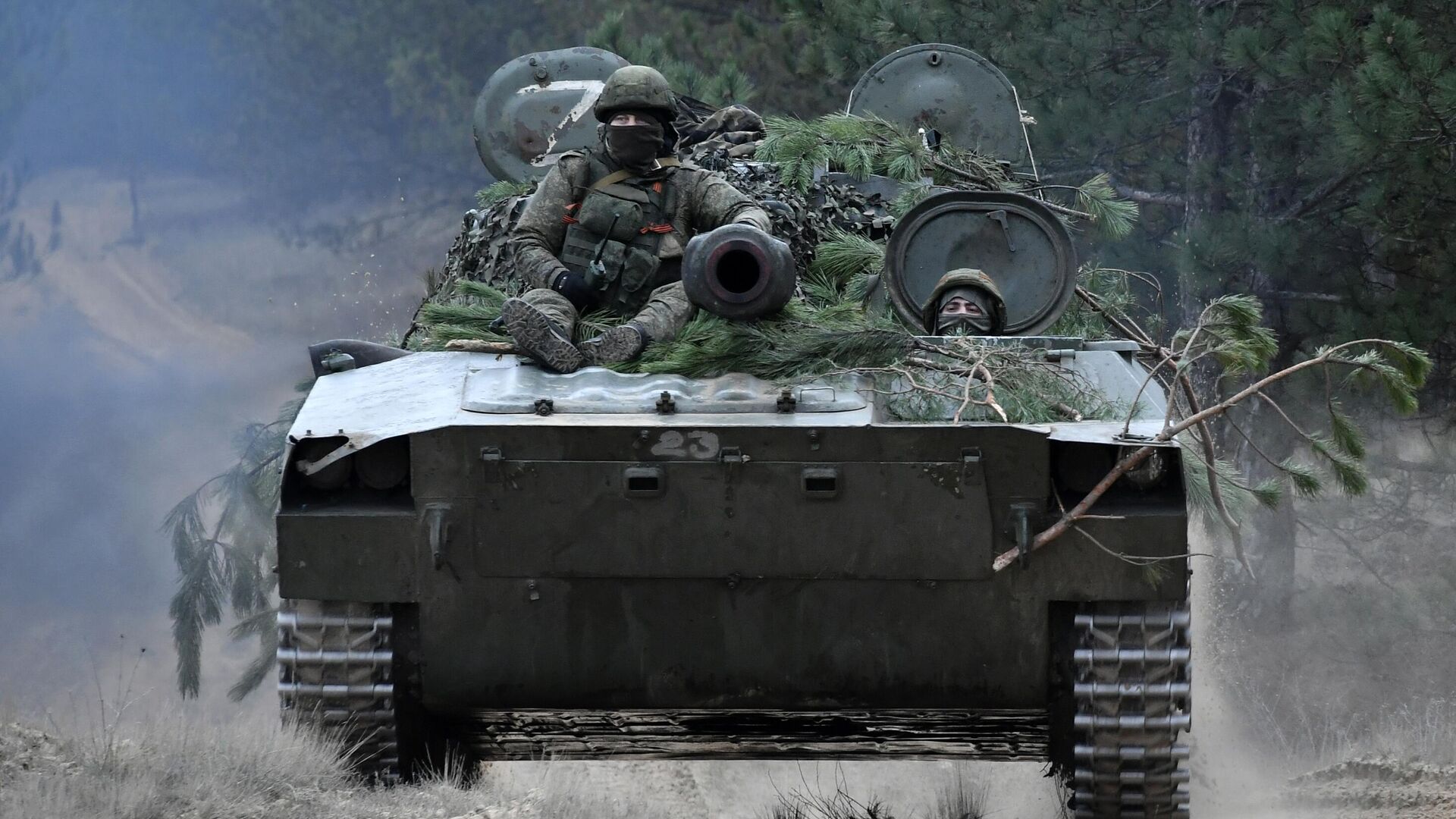 SVO - RIA Novosti, 1920, self-propelled gun Gvozdika 2S1 of the RF Armed Forces in the region of 07.03.2023