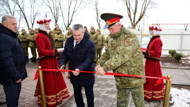 Председатель Госпогранкомитета Анатолий Лаппо открыл обновленный комплекс погранзаставы Круговец-Калинино