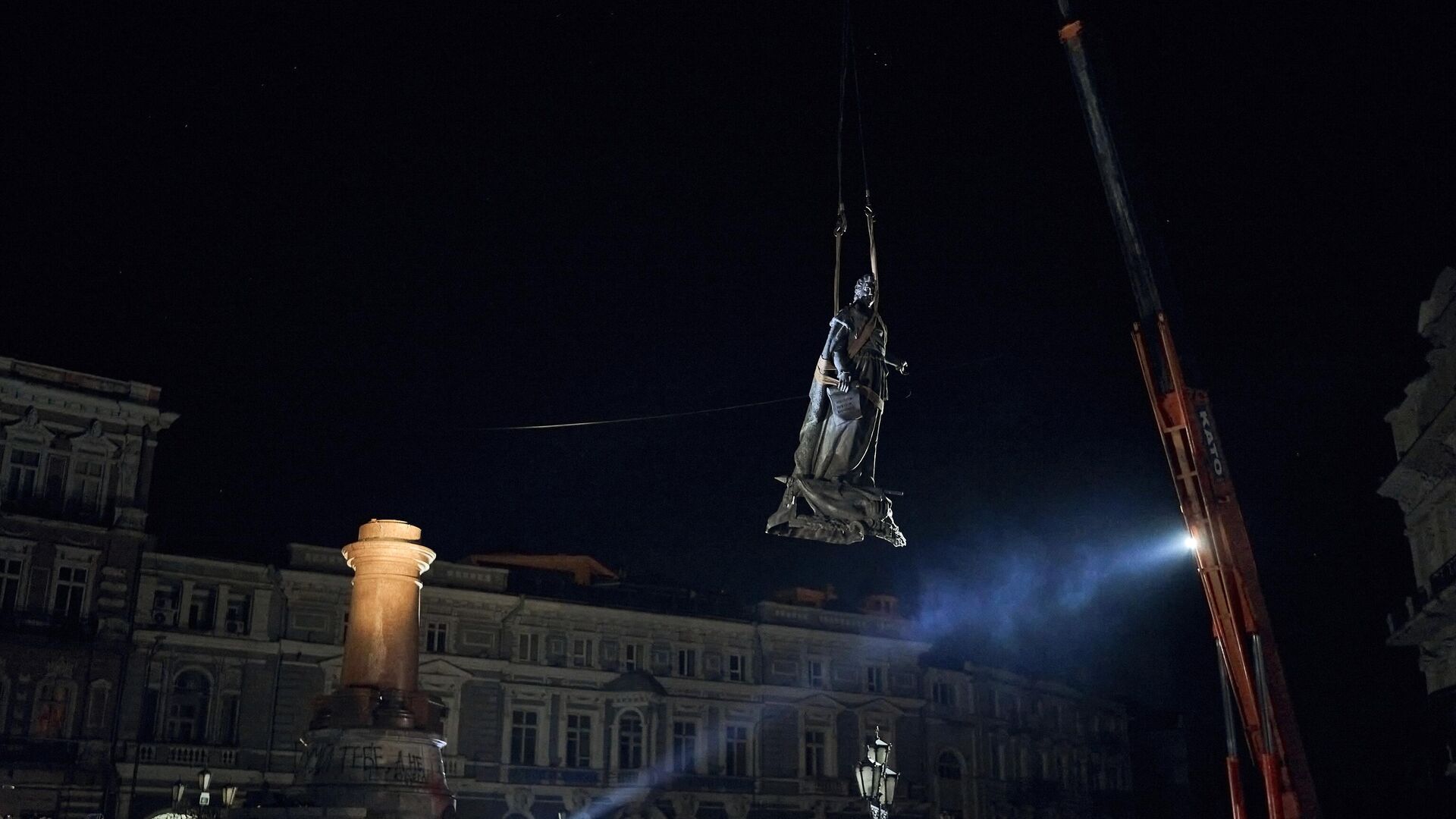 Демонтаж памятника Екатерине II в Одессе - РИА Новости, 1920, 08.01.2023