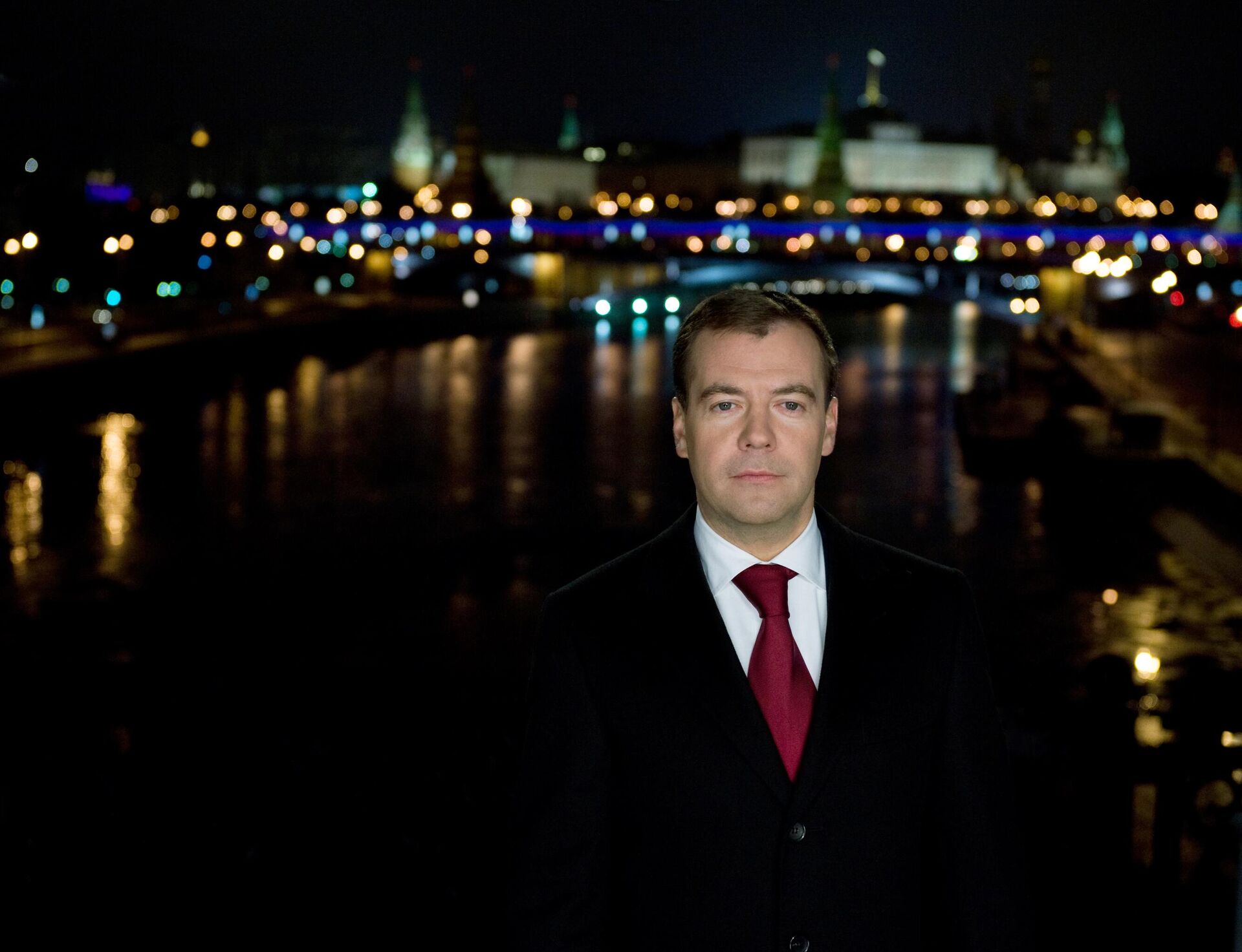 Президент России Дмитрий Медведев во время новогоднего обращения к россиянам - РИА Новости, 1920, 29.12.2022