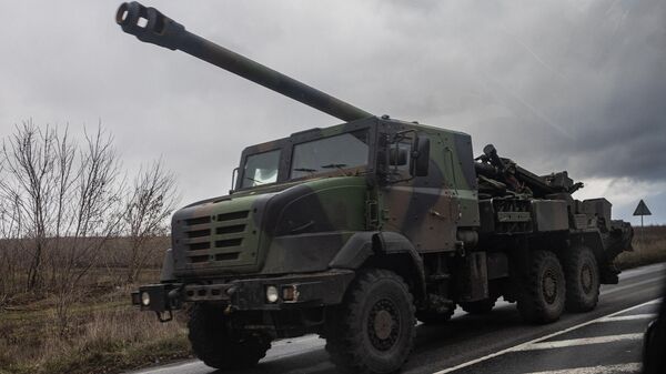 Самоходная артиллерийская установка Caesar, переданная Украине