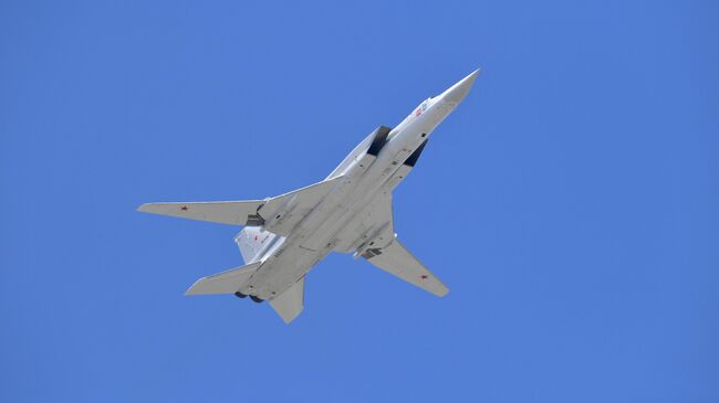 Дальний сверхзвуковой бомбардировщик-ракетоносец Ту-22М3. Архивное фото