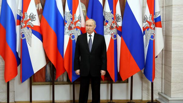 Верховный Главнокомандующий, президент РФ Владимир Путин во время посещения Южного военного округа