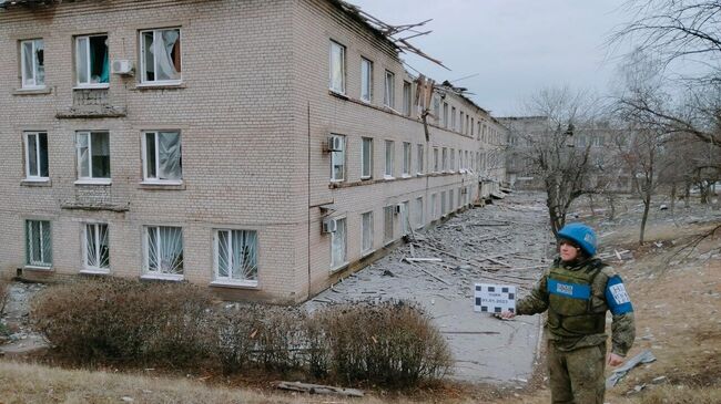 Последствия обстрела Первомайска со стороны ВСУ