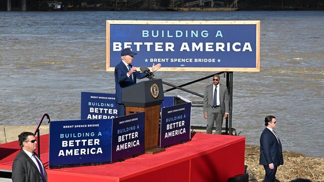 Президент США Джо Байден во время выступления в штате Кентукки. 4 января 2023